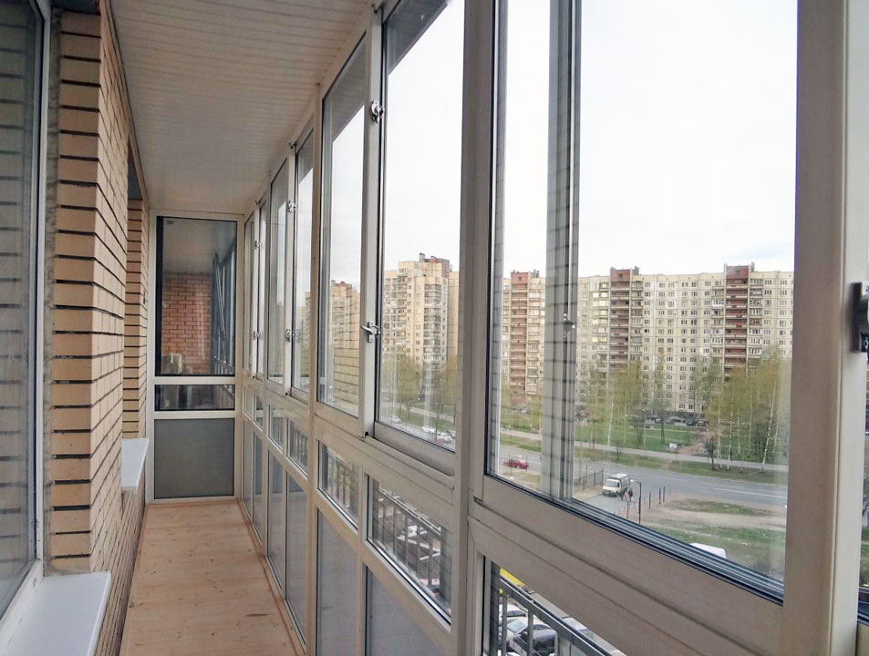 Остекление балконов вторым контуром — утепление балкона вторым контуром в  Москве
